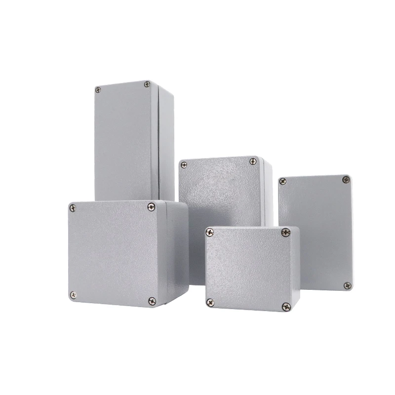 Waterproof IP66 Aluminum Electrical Terminal Wiring Connect Junction Box General Metal Project Enclosure, Abrasion Resistant