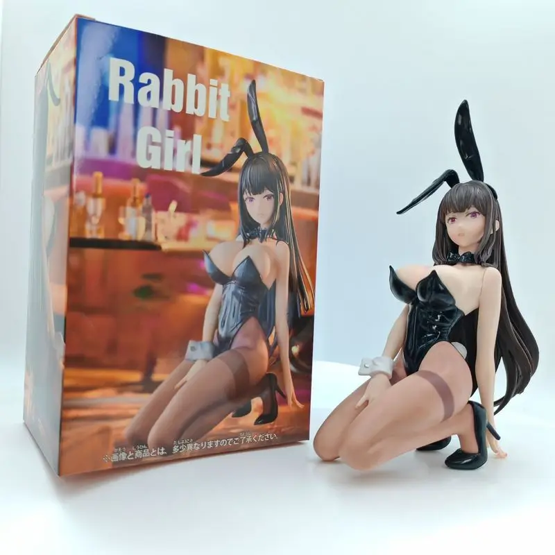 18 см аниме кролик девушка Hina фигурка Feina черная шелковая фигурка ПВХ модель серии для взрослых периферийная коллекция кукла дисплей подарки