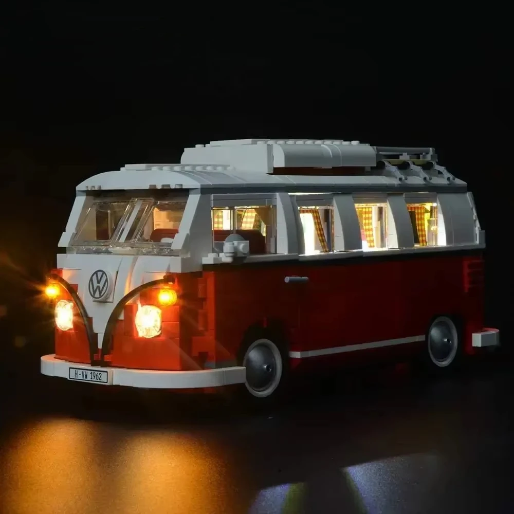 (Blocks not included) 5V LED Lighting For 10220 Creator Volkswagen T1 Camper Van Light Up your Building Blocks With battery box