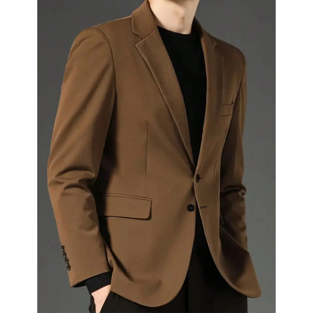 

Mens Formal Blazer Slim Fit Single Breasted Notch Lapel Suit Jacket Business Work Office Coat Wedding Party Mens Attire
