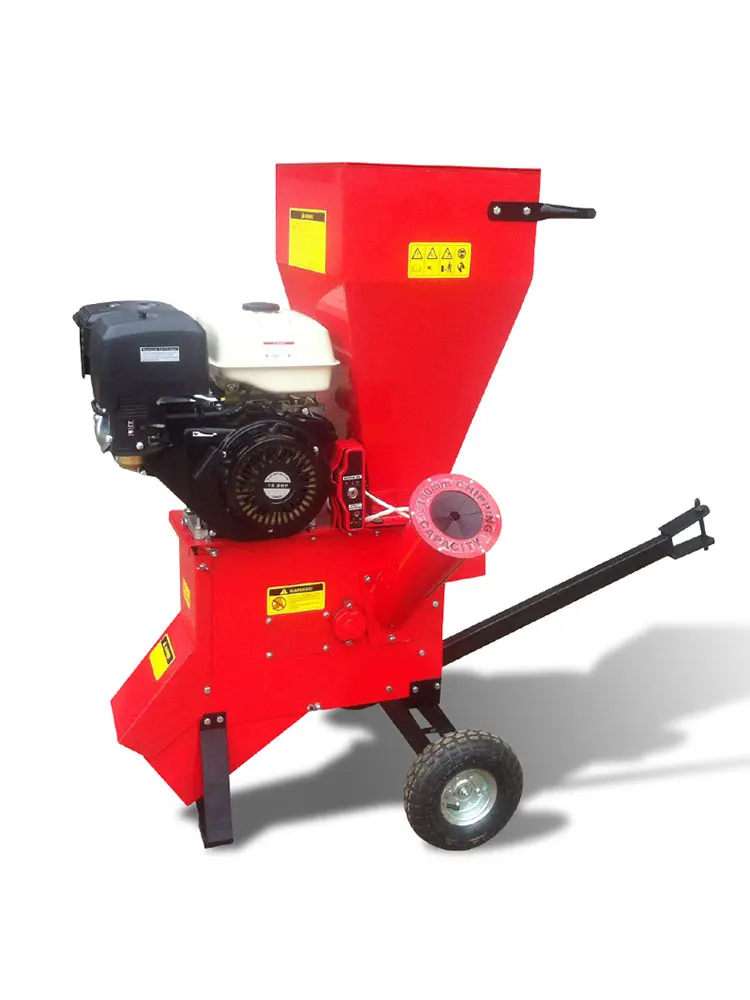 Customized Engine Driven Wood Chipper Fast Shredding Machine Mobile Wheeled Chipper For Garden Yard And Agricultural Use