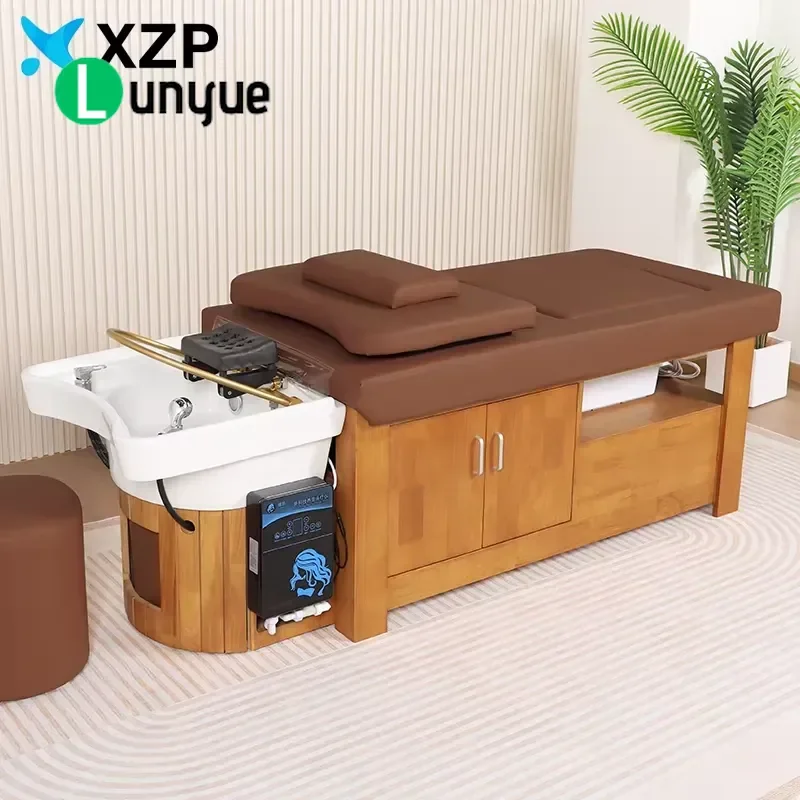 Shampoo Hair Care Facial Massage Bed Beauty Head Spa Bed Foot Bath Equipment for Hair Washing and Relaxation