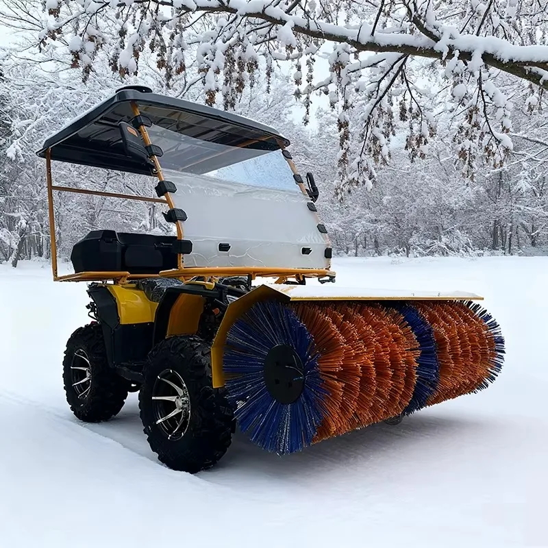 

Customized Best Selling Ride-on 4WD Snow Sweeper Full-Gear Driving Type Park Scenic Area Roller Brush Sweeper Engine Motor Core