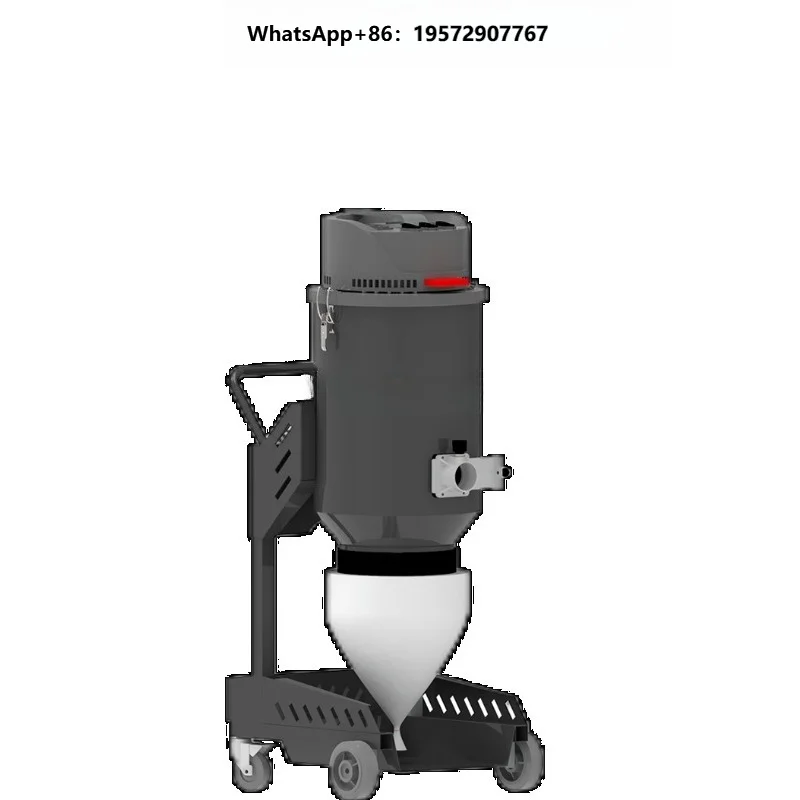 Industrial Vacuum Cleaner 220V Continuous Bagging 3 Motors Dust-Free Bag Replacement for Floor Grinding Cleaning Use