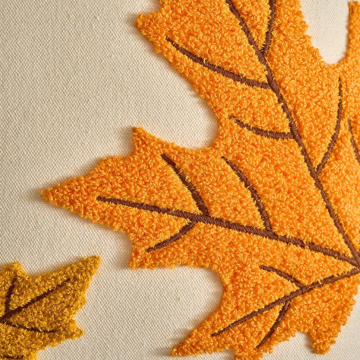 30x50cm Festival Autumn Maple Leaf Pillow Pumpkin Embroidery Cushion Cover Modern Decoration Home Decoration Pillowcase Bedding