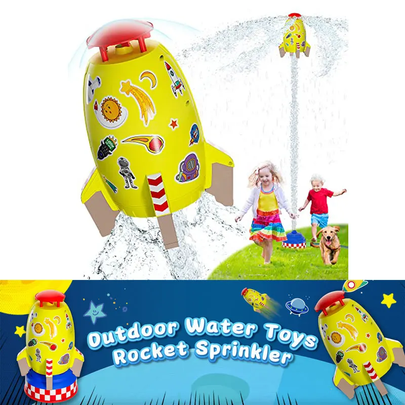 Zomer Raketwerper Speelgoed Buiten Raket Waterdruk Lift Sprinkler Speelgoed Leuke Interactie In Tuin Gazon Waterspray Voor Kinderen