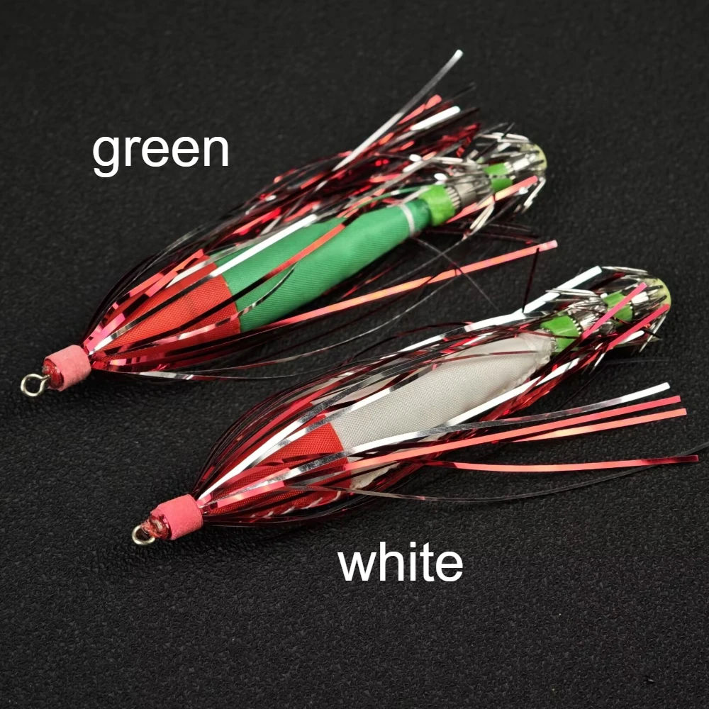 10pcs UV Horizontal Squid Jig Egi Set 10cm Luminous Glow Tinsel Skirt Sea Cuttlefish Octopus Saltwater Boat Fishing Lure Bait gallery 4
