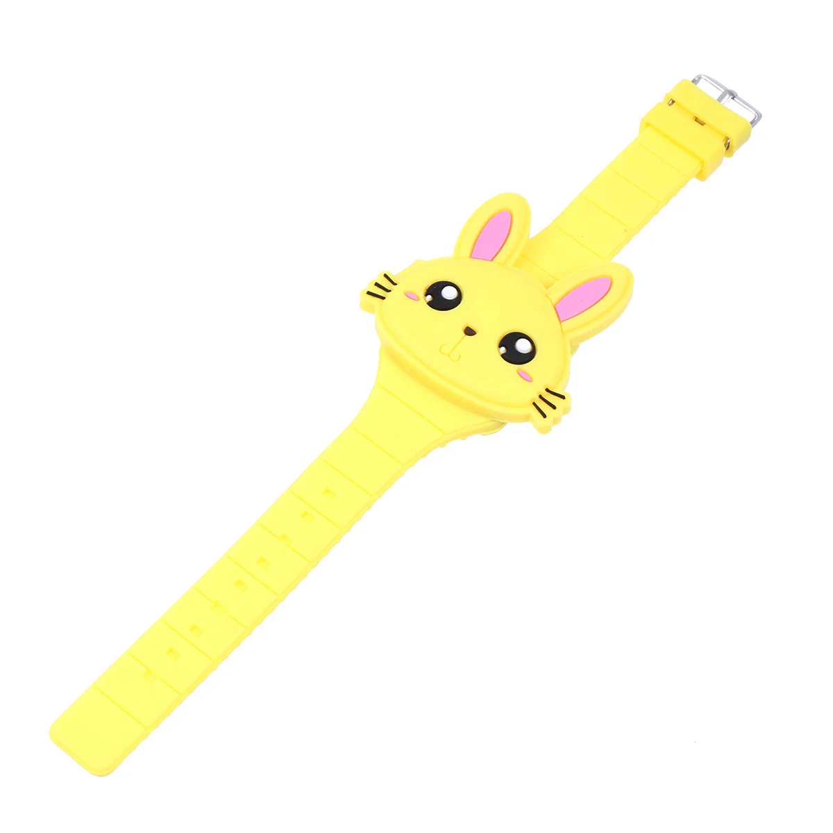 ساعة كرتونية LED من السيليكون على شكل أرنب مقاومة للماء وتصميم ممتع سهل الاستخدام ومثالي لهدايا أعياد الميلاد والحفلات الخارجية #1