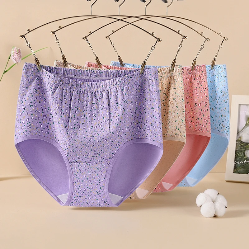 3Pcs Fashion Sexy Panties Set  Women's Cotton Briefs Plus Size Panties Underwear for Women Lingerie Lady Triangular Underpants