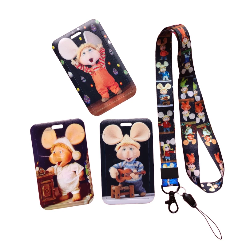 Cartoon Boys ID Credit Bank Card Holder Students Bus Card Case Lanyard Child Visit Door Identity Badge Cards Cover drop shipping