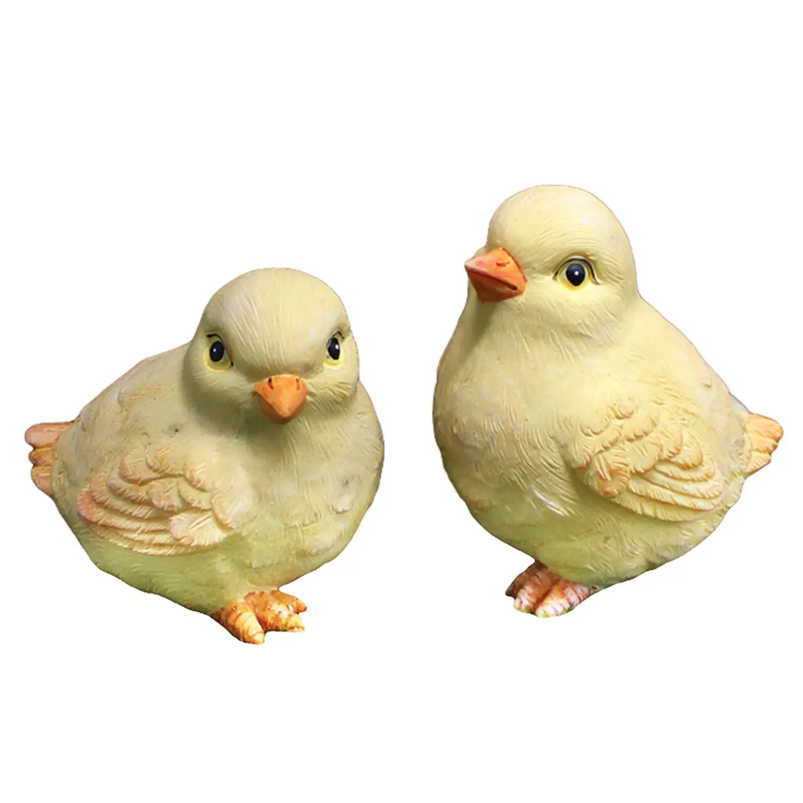 Garden Statues Chick Sculpture Lovely Animal Figurines Crafts for Landscape Desktop Porch Courtyard Decorative