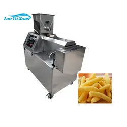 Stainless Food Grade Automatic Corn Puffs Snack Food Extruder Puffed Rice Inflated Snacks Making Machine