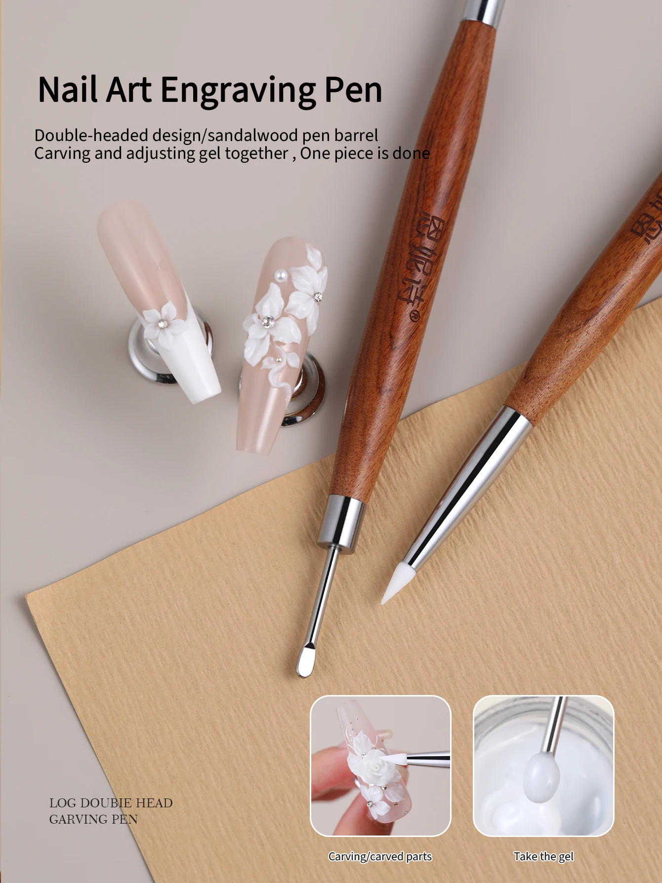 Nail Art Dual Head Carving Pen - Workshop Tools For Carpentry 评论和价格