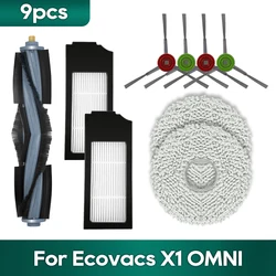 For Ecovacs X1 OMNI / T10 PLUS / T10 TURBO / T10 OMNI / T20 / Bork V830 / V831 Filter Main Side Brush Mop Robot Vacuums Part