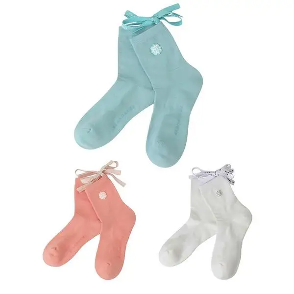 24 new golf socks of good quality, pure cotton, breathable butterfly knot short socks for women, sports towels, and trendy golf