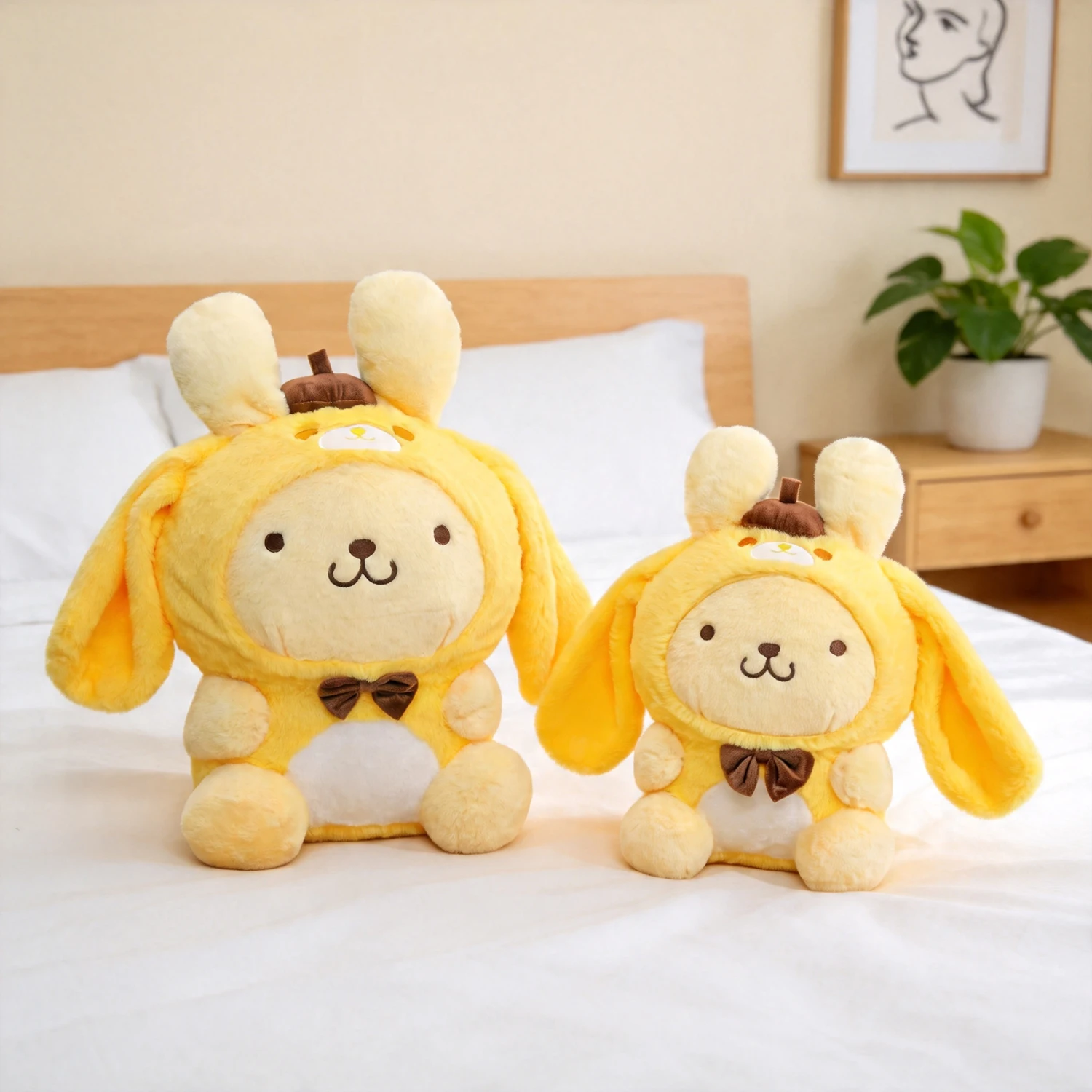 

Sanrio Large size 70cm cute Hangyodon Cosplay Cinnamoroll Plush Toy Stuffed Doll Kawaii Fluffy Anime Home Decor Gift for Girls