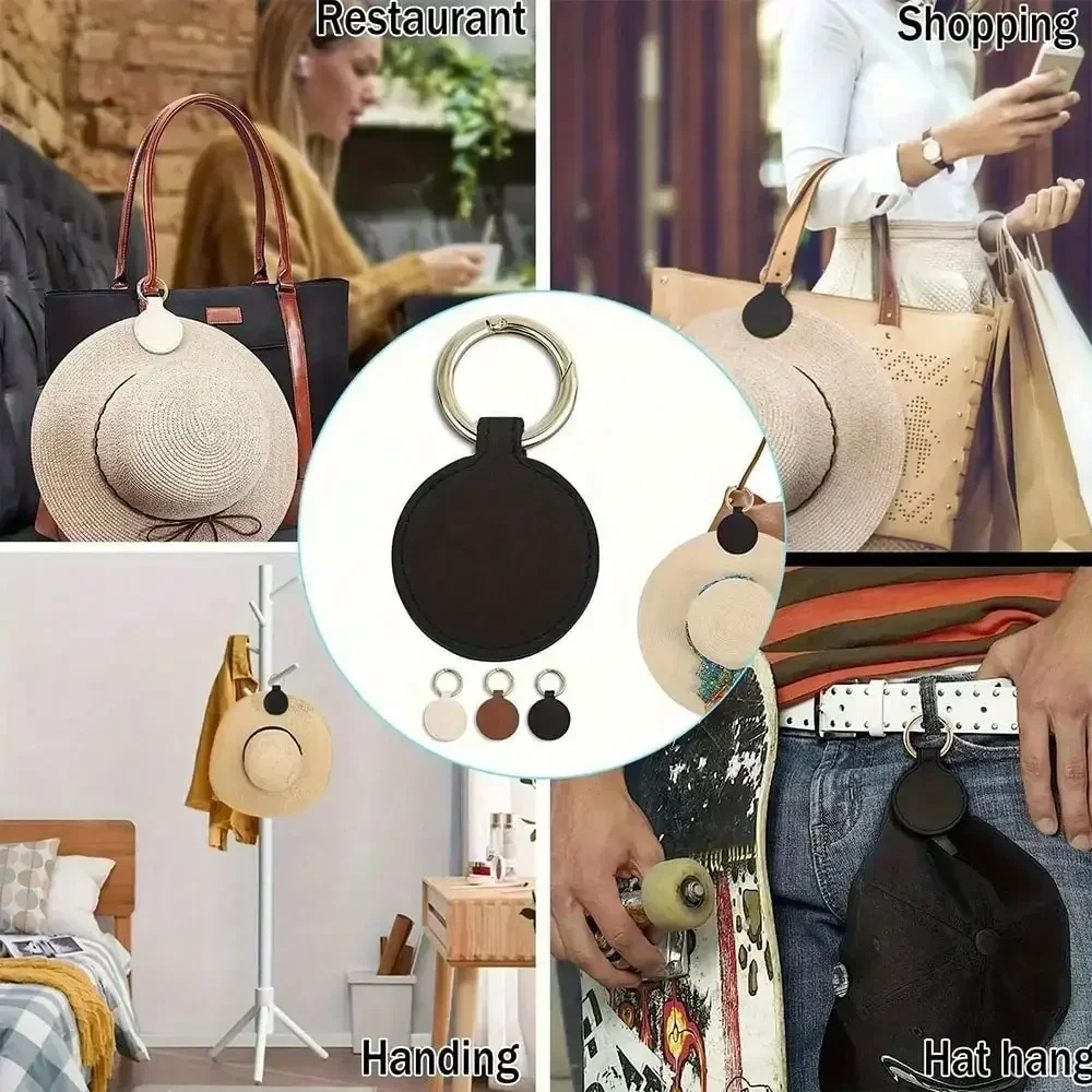 مشبك قبعة مغناطيسي قوي للنساء حقائب الظهر والأمتعة والسفر في الهواء الطلق من جلد البولي يوريثان وإكسسوارات طلاب الجامعات والرجال والنساء للجنسين