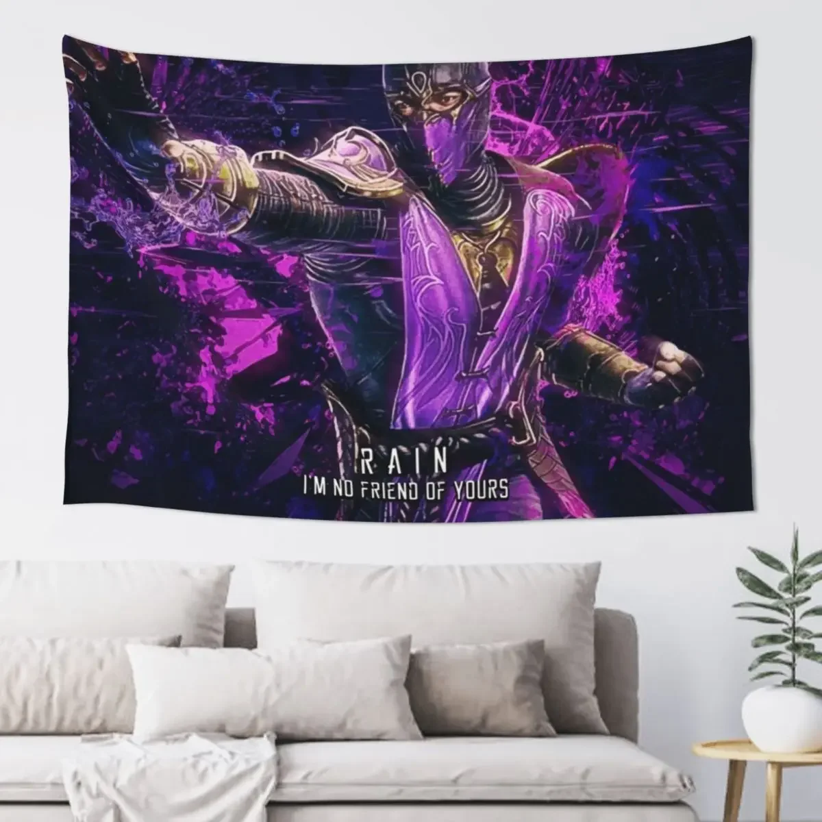 

Mortal Kombat rain Tapestry Aesthetic Home Decor Funny Aesthetic Decoration Decorations For Room Tapestry