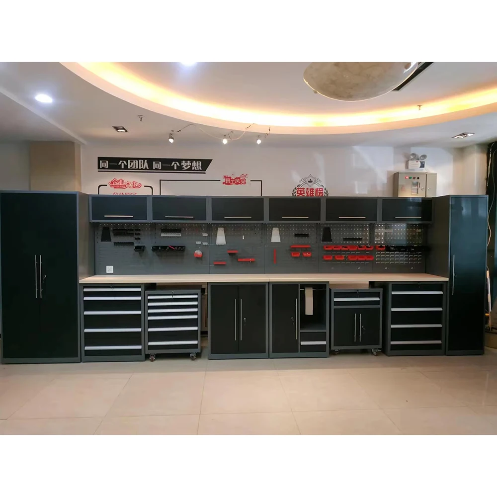 

Tool Cabinets Workbench Combination With Multiple Drawers Modular Garage Tool Cabinet Workbench System OEM SupportedATV&UTV