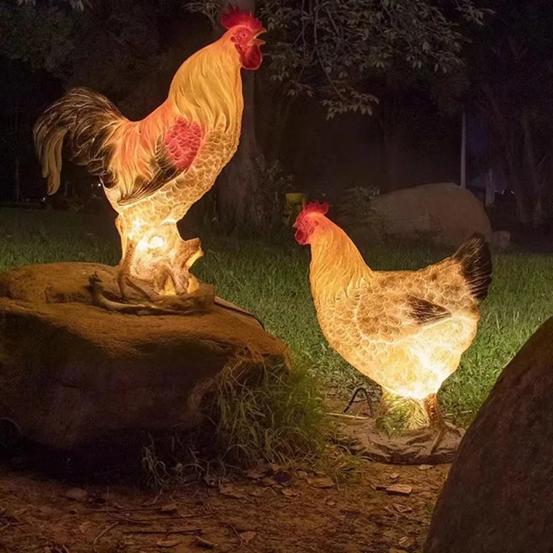 

Animals Art Outdoor Light Modern Designer Led Lamp Waterproof Trendy Luxury Lighting Resin Luce Giardino Garden Decorations