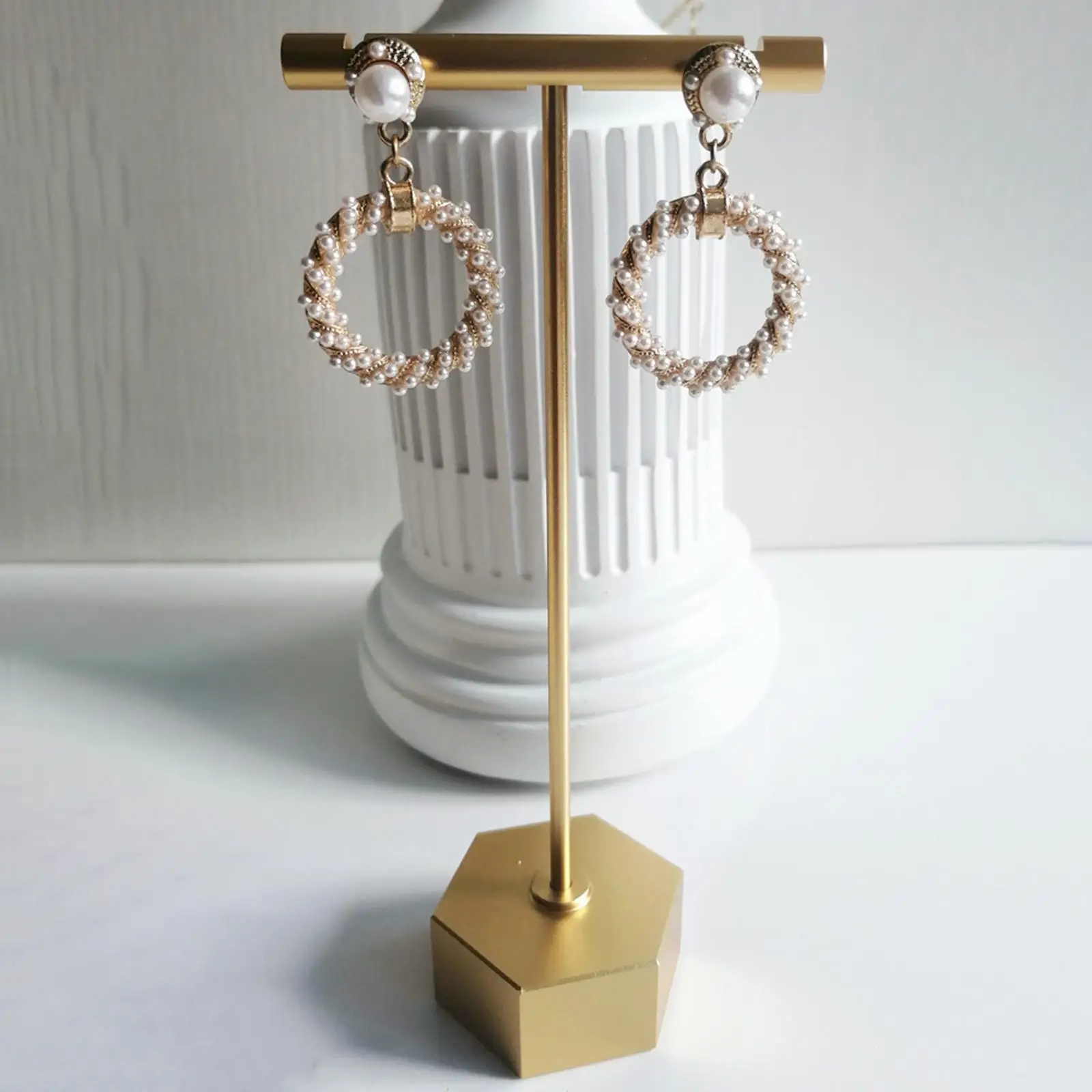 Metal Earring Display Stand, Tabletop Earring Display Holder para Show