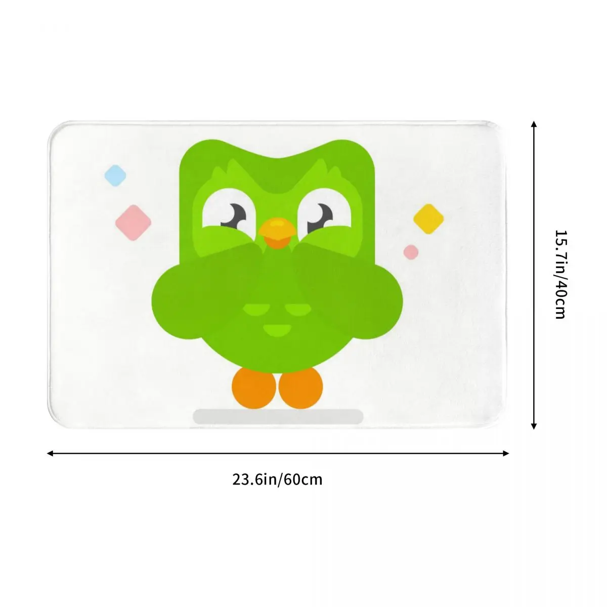 Duolingo Owl Duo Anti-slip Doormat Floor Mat Durable Carpet Rug for Kitchen Entrance Home Balcony Footpad Mats