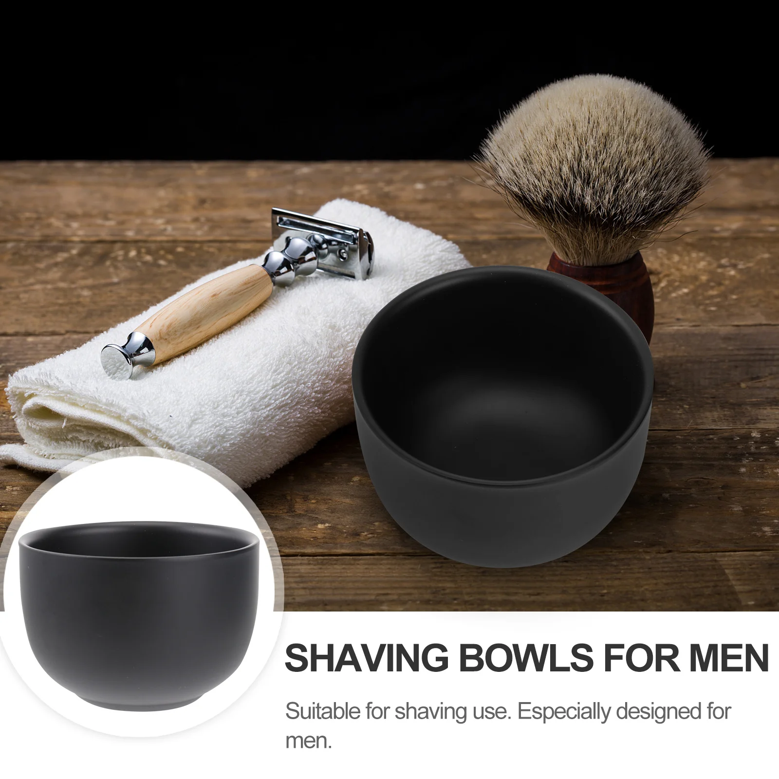

Shaving Bowl for Men Stainless Steel Double Layer Design Heavy Duty Shaving Cream Soap Dish Ideal for Daily Home Barber Use