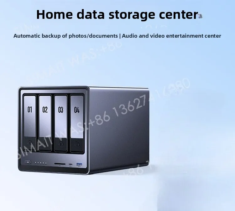DXP4800 N100 NAS 4-Bay Personal Cloud Storage | AI Photo Sync | Mobile & Tablet Expansion