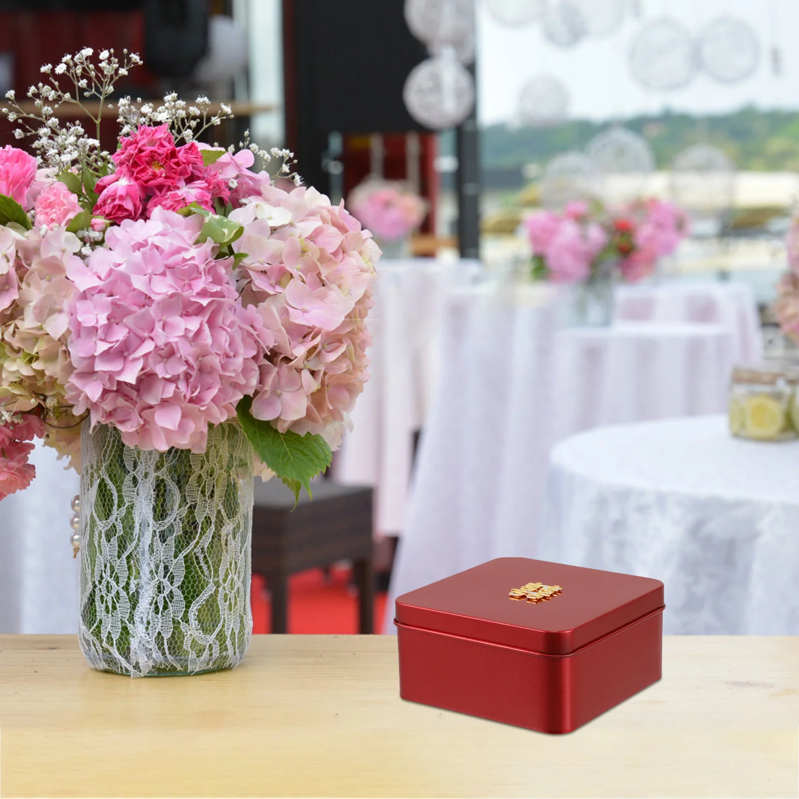 

Wedding Candy Storage Box Chinese Themed Favor Boxes Empty Cake Container for Parties Style Party Weddings