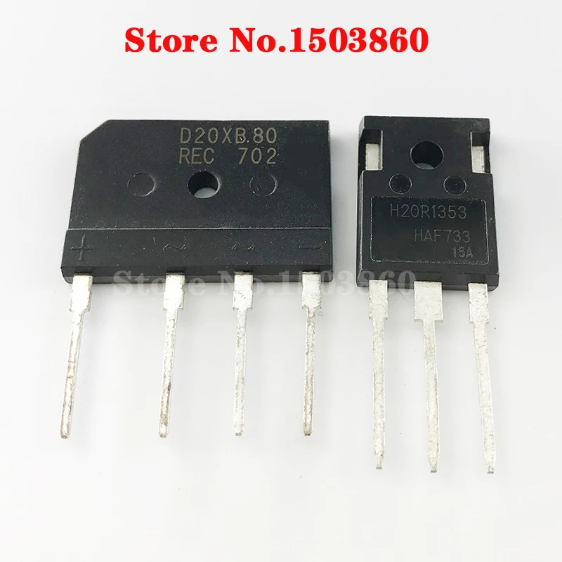 2PCS/lot ( 1pcs D20XB80 + 1pcs H20R1353 ) D20XB80 H20R1353 TO-247 In Stock.