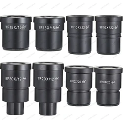 1 pz WF10X WF15X WF20X WF20X WF25X WF30X High Eyepoint interfaccia oculare grandangolare 30mm 30.5mm per microscopio Stereo