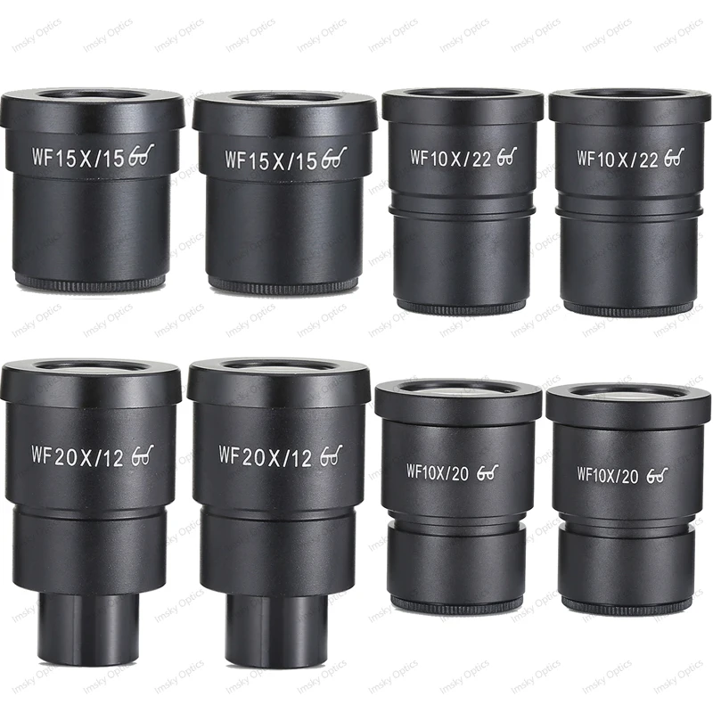 1 sztuk WF10X WF15X WF20X WF20X wysoki punkt widzenia szerokokątny interfejs okularu 30mm 30.5mm dla mikroskopu stereo