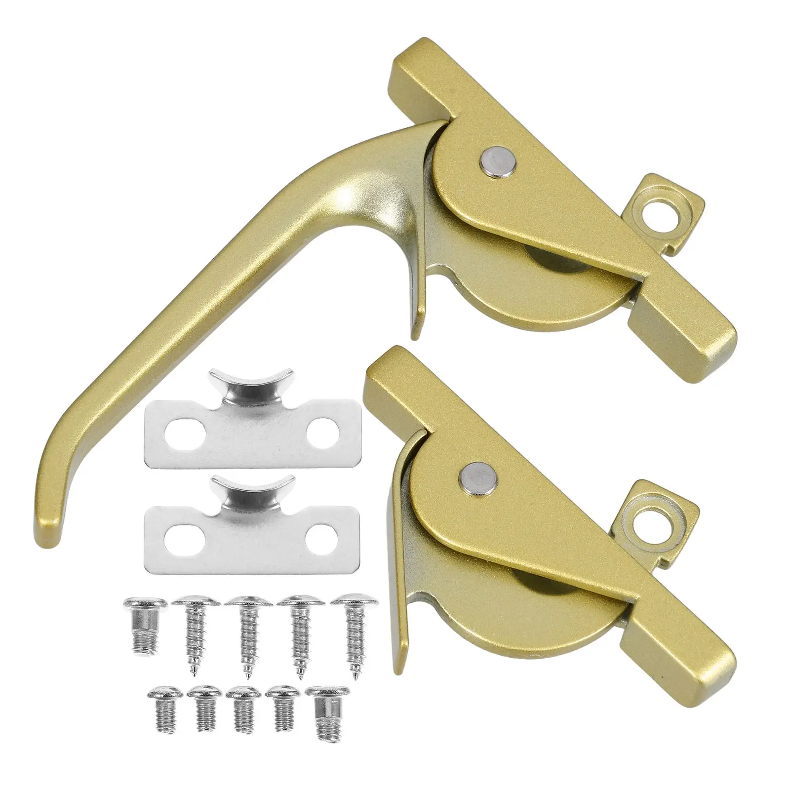 

Casement Window Handle Lock Zinc Alloy Latch Manual Opener Lockable Installation Child Safety