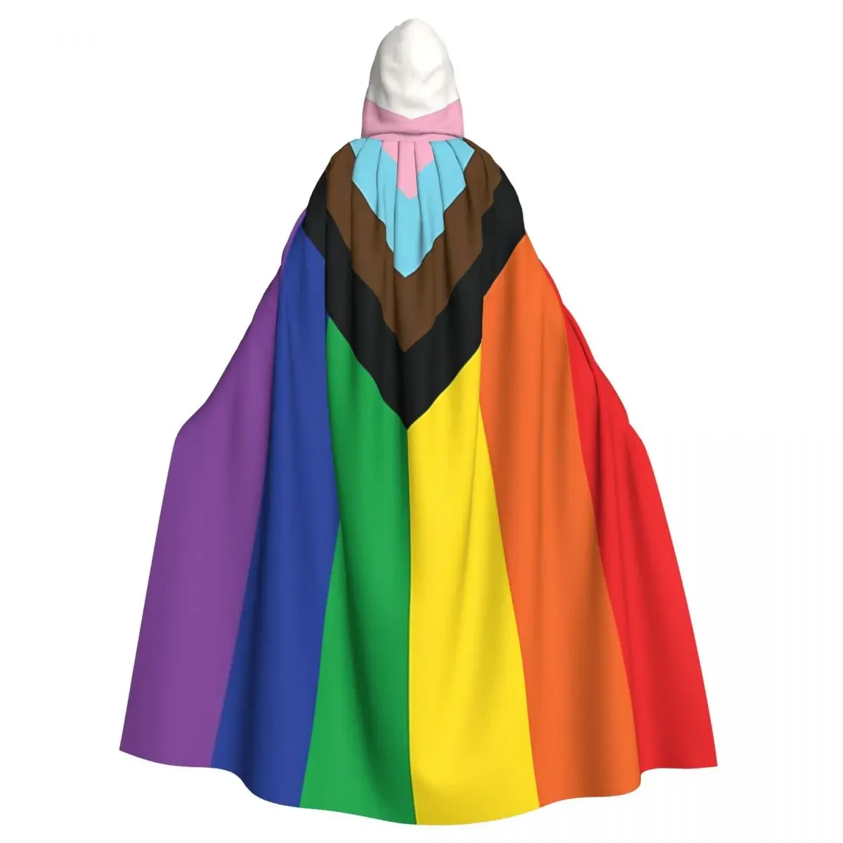 Long Cape Rainbow Flag Gay Pride Hooded Coat Autumn Hoodies