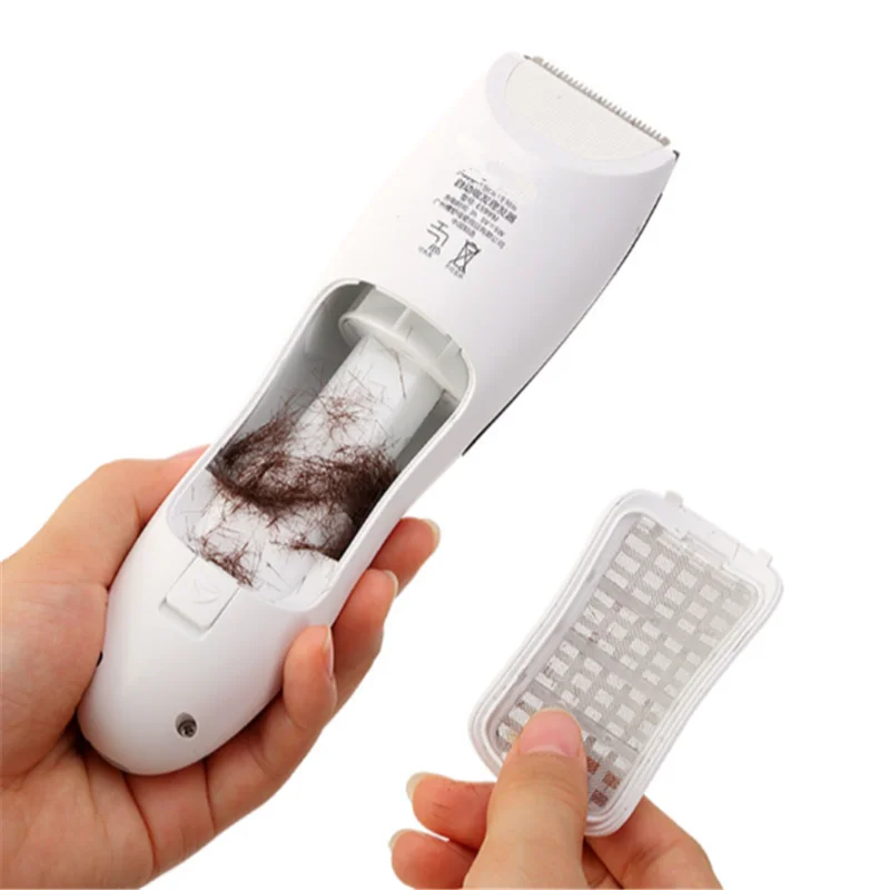 Washable Electric Vacuum Baby Hair Clipper Auto Suction Less Mess Children Hairdressing Trimmer Infant Hairstyle Salon Haircut