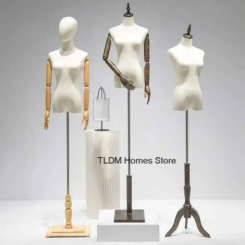 

Wedding Female Display Modern Store Creative Women's Half-length Window Clothing Stand Full Body Mannequins Clothing Dress Model