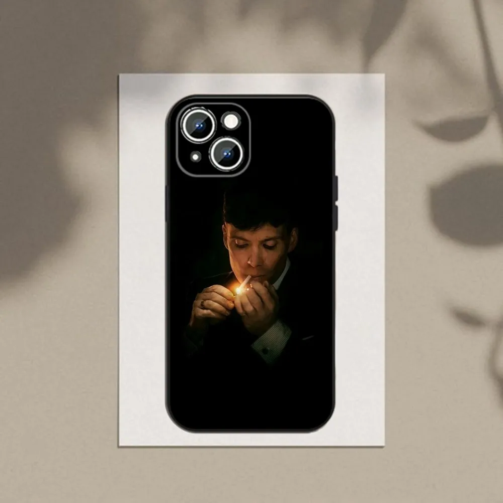 Movie P-Peaky B-Blinders Phone Case For Apple iPhone 15,14,13,12,11,XS,XR,X,8,7,Pro,Max,Plus,mini Silicone Black Cover