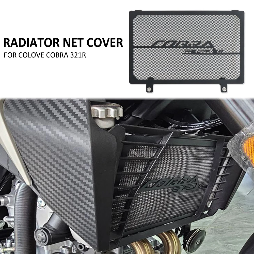 Motorcycle Water Tank Radiator Grille Oil Cooler Protection Net Mesh Guard Cover For COLOVE Cobra321R 2021 Cobra 321R 321 R 2023