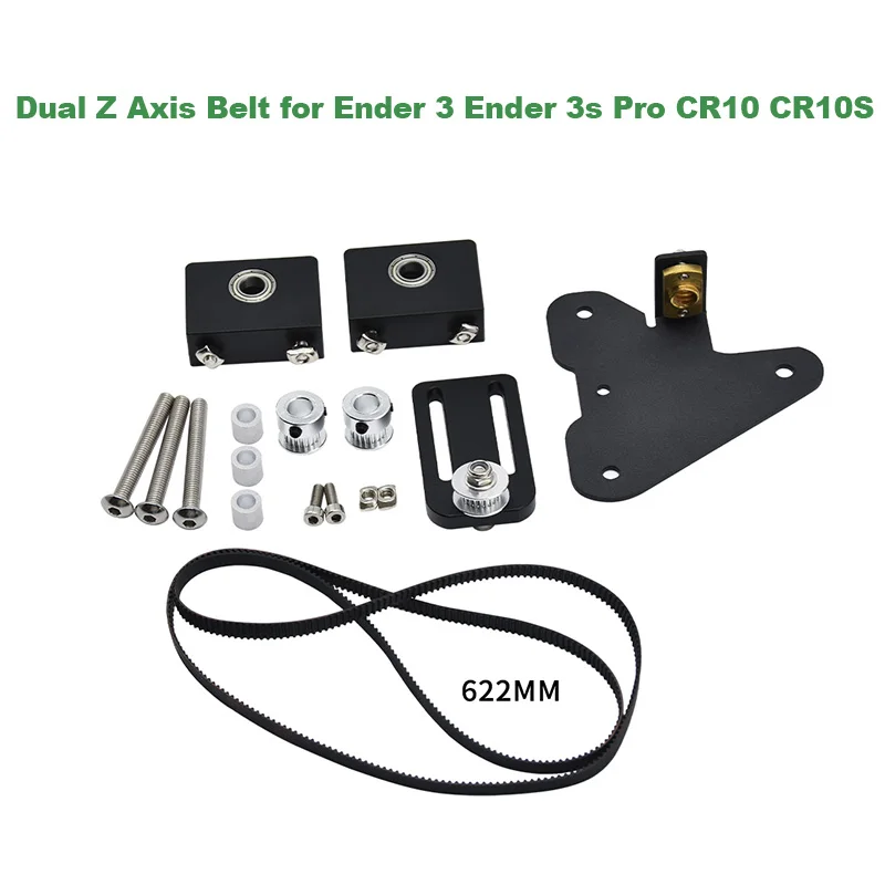 

Обновленный держатель ремня с двойной осью Z, набор для самостоятельного изготовления 622 752 мм, тройные ремни для Ender 3 Ender 3s Pro CR10 CR10S, детали 3D-принтера