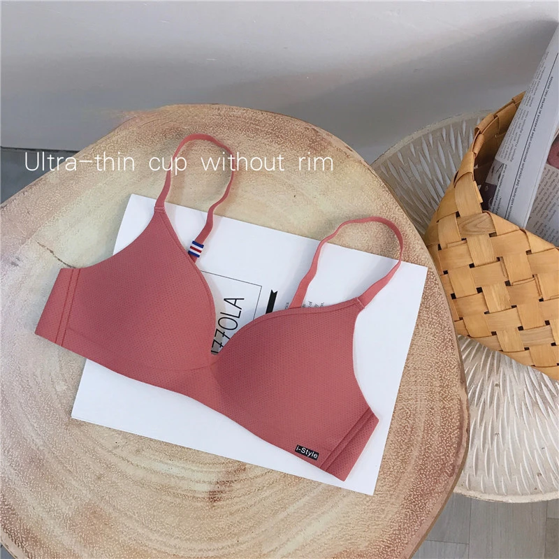 Traceless, Small Bra Collection Lingerie Simple and Comfortable Bra Cover Without Underwire Bralette Top