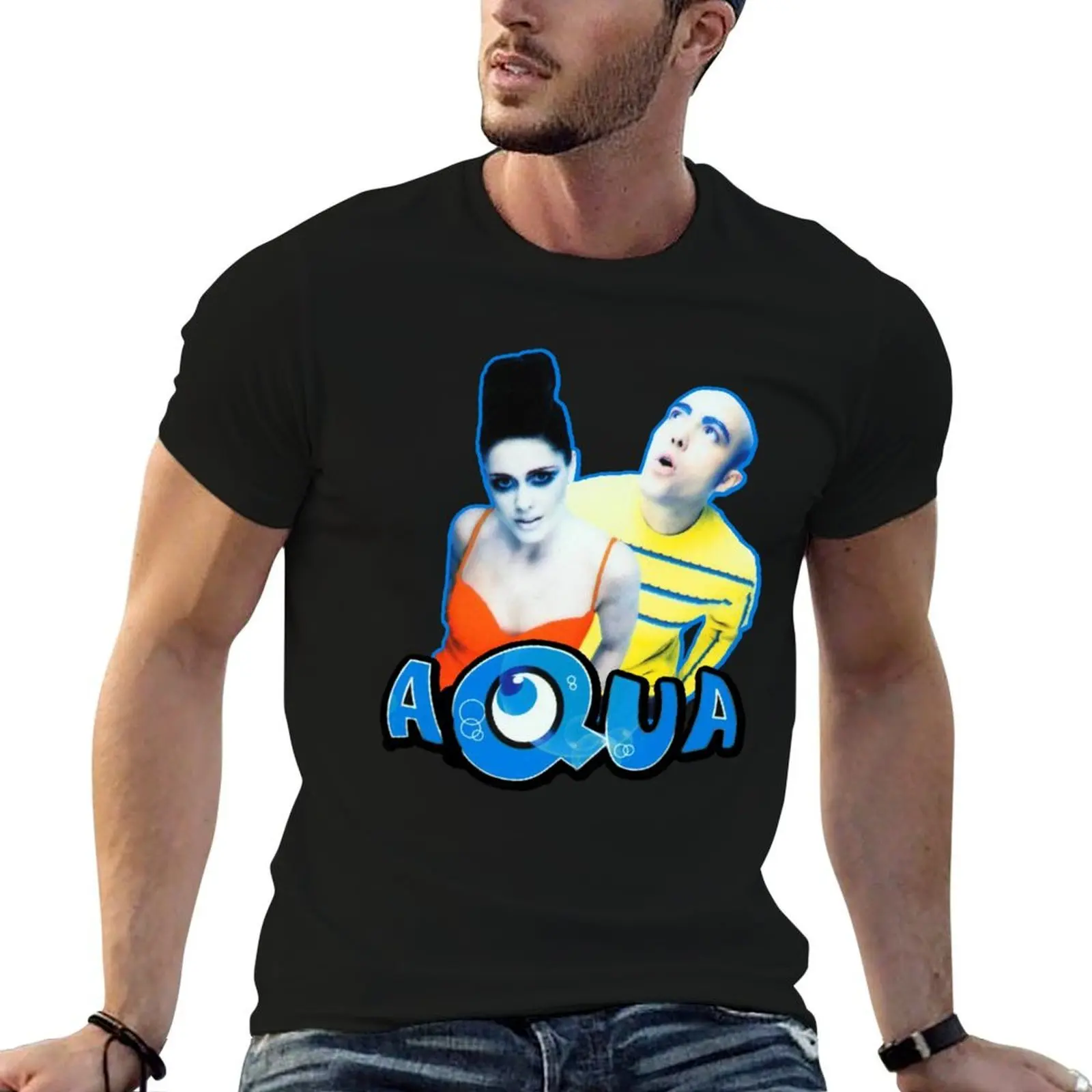 Aqua - Aquarium T-Shirt plain shirts graphic tees plus size men clothing