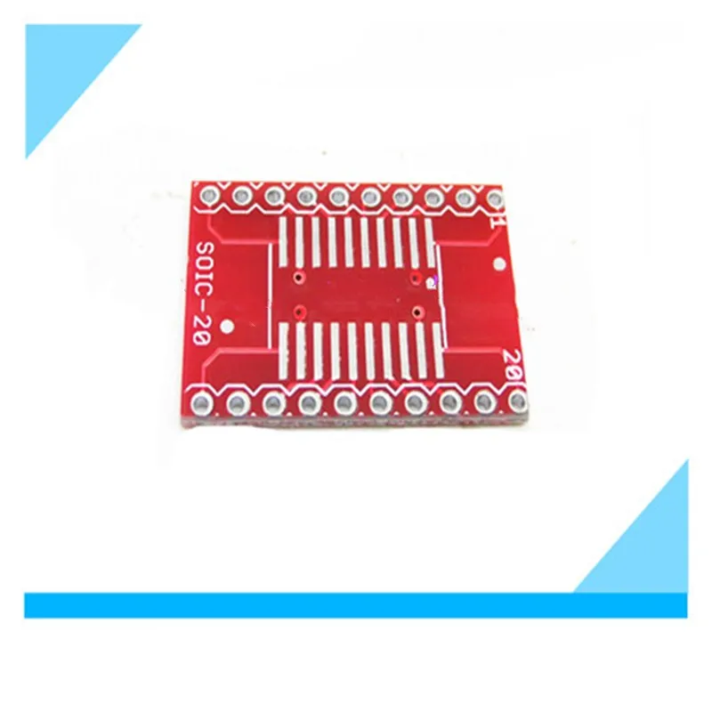 SOP20 SMD to In-line DIP Adapter Board 1.27mm 2.54mm Chip Adapter Board for Electronic Components