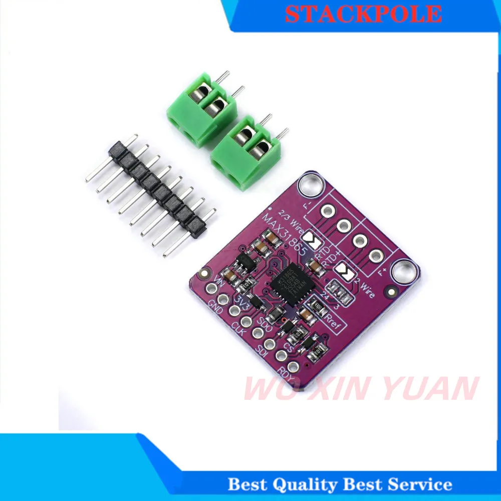 

MAX31865 PT100/PT1000 RTD-to-Digital Converter Board Temperature Thermocouple Sensor Amplifier Module 3.3V/5V