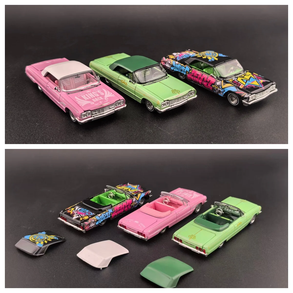 

1:64 *FINE WORKS 64* IMPALA *LOWRIDER* High Detail NIB Diecast Model Car Collection Limited Alloy