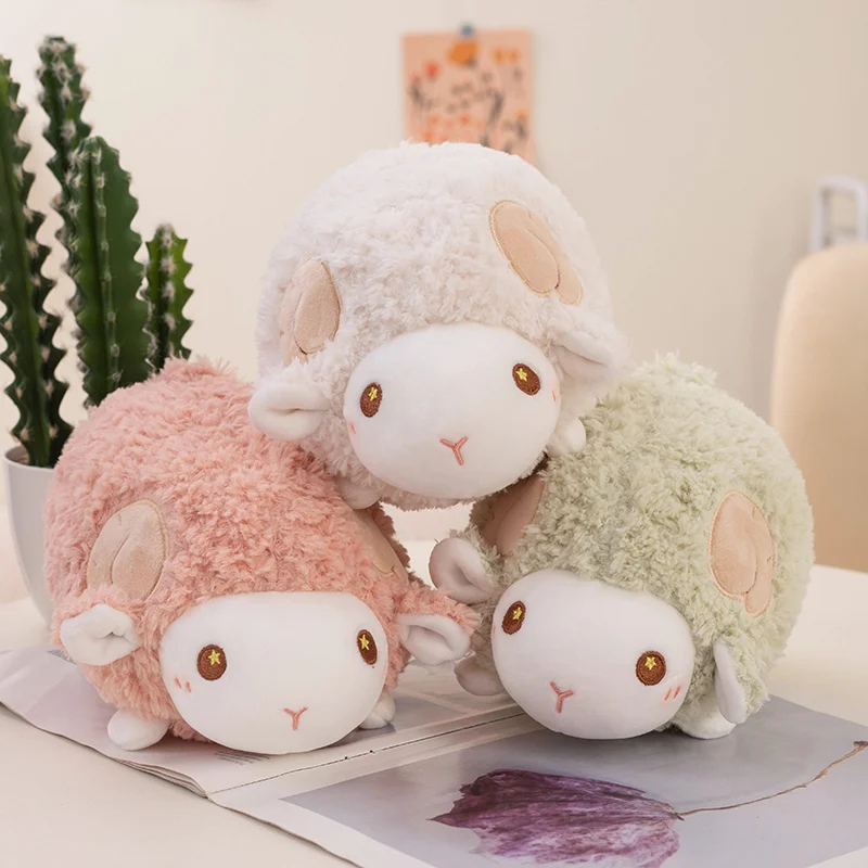 23cm PP Cotton Cartoon Plush Sheep Soft Toys Stuffed Animal Lamb Dolls Valentine's Day Christmas Gifts Toy for Children Girl