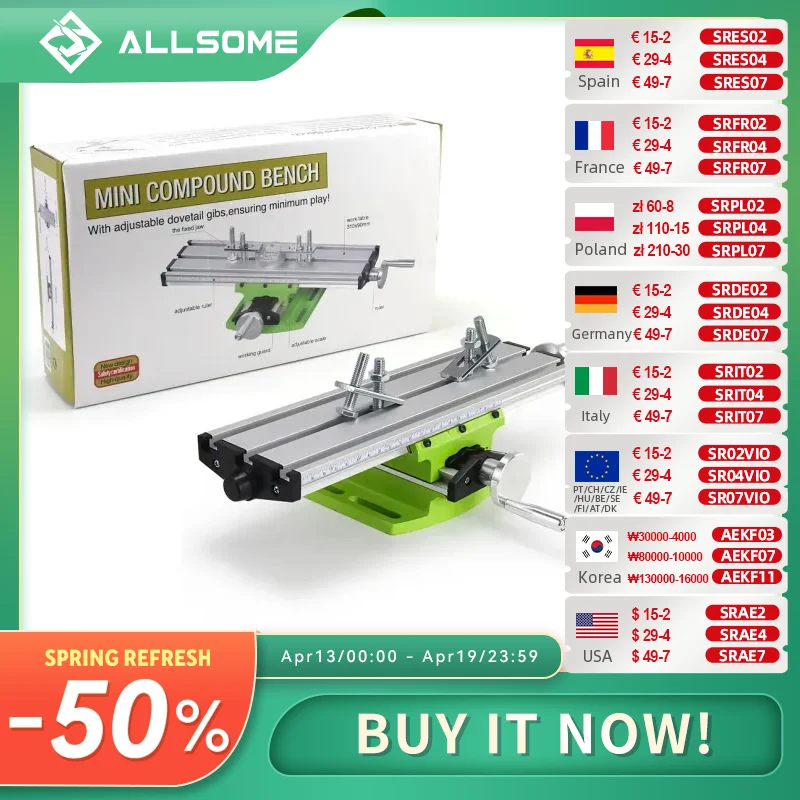 allsome-mini-precision-milling-machine-worktable-multifunction-drill-vise-fixture-working-table-cross-slide-table