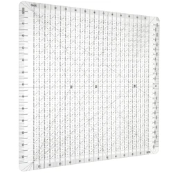 Quilting Ruler 12x12 Inch Clear Acrylic Quilting Template Easy to Read Square Fabric Cutting Ruler DIY Quilt Ruler Sewing Tools