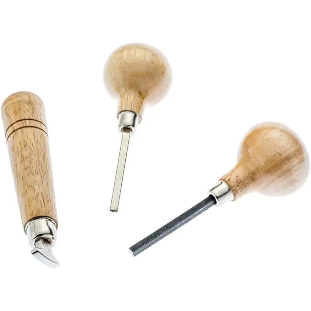 

Professional Jewelry Stone Setting Tools with Prong and Bezel Settings, Pusher, Durable Tips, Wooden Handles