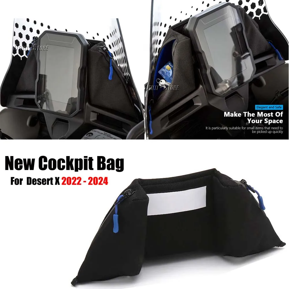 

New Storage Bag Fairing Bags Windshield Instrument Package Cockpit bag For Ducati DesertX DESERT X Desert X 2022 2023 2024