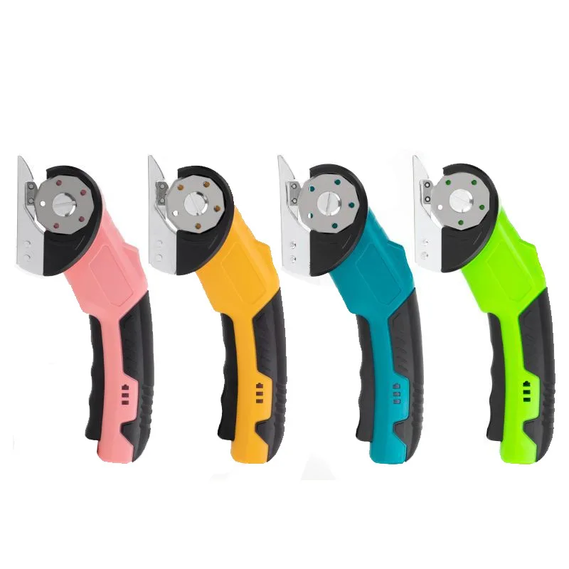 Cordless Electric Rotary Cutter, 0.8mm Cutting Depth Lithium Fabric Scissors for Leather Carpet Cardboard DIY